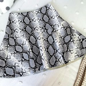 Faux Leather Mini Skirt